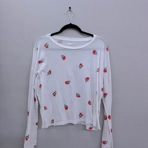 longsleeve crop top from pink
